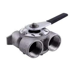 Fleck 1″ Stainless Bypass For 5600, 5800, 2510, ProFlow & 9000