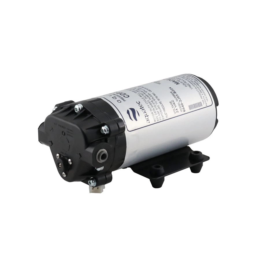 Aquatec Booster Pump With 1/4″ JG Fittings For 50 GPD RO 2 Aquatec Booster Pump With 1/4″ JG Fittings For 50 GPD RO - Image 2