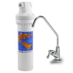 Aqua Clean Shop 4 ELF-1-ML Under-sink Filter System W/ Faucet By Omnipure