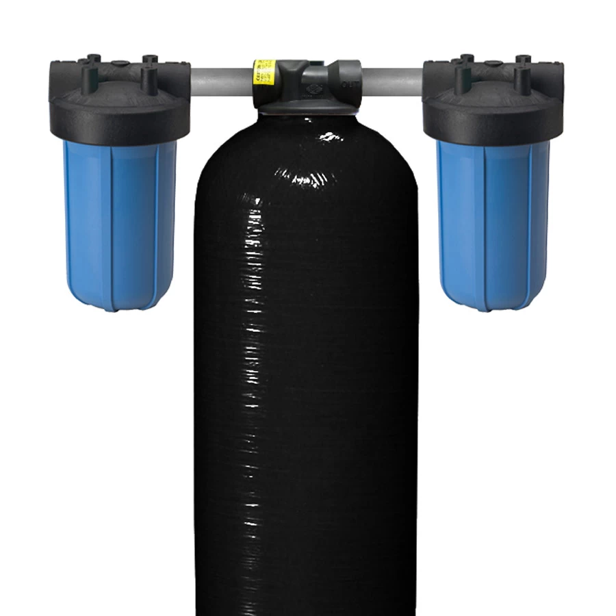 Non-Backwashing Whole House Carbon Water Filter (10″ Full-Flow Housings Sediment Pre & Post Filters & 1″ Ports) 2 Non-Backwashing Whole House Carbon Water Filter (10″ Full-Flow Housings Sediment Pre & Post Filters & 1″ Ports) - Image 2