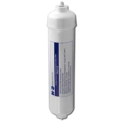 H2O Filter Warehouse 11″ X 2-1/2″ Inline Carbon Filter W 1/4″ Quick-Connect Fittings