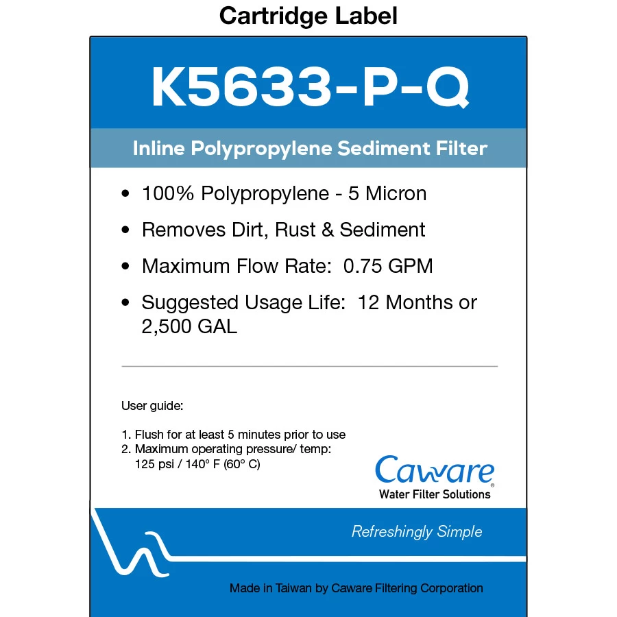 CA Ware Inline Sediment Filter 2 CA Ware Inline Sediment Filter - Image 2