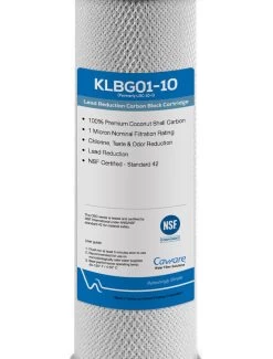 CA Ware 10″ X 2-1/2″, 1 Micron Carbon Block Filter Cartridge With Lead Removal -Aqua Clean Shop KLBG01 10 4 l