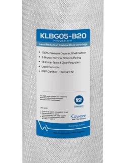 CA Ware 20″ X 4.5″, 5 Micron Carbon Block Filter Cartridge W/ Lead Removal -Aqua Clean Shop KLBG05 B20 4 l