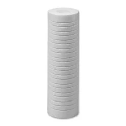 10″ X 2-1/2″, (1, 5 Or 20 Micron) Grooved Melt Blown Polypropylene Filter