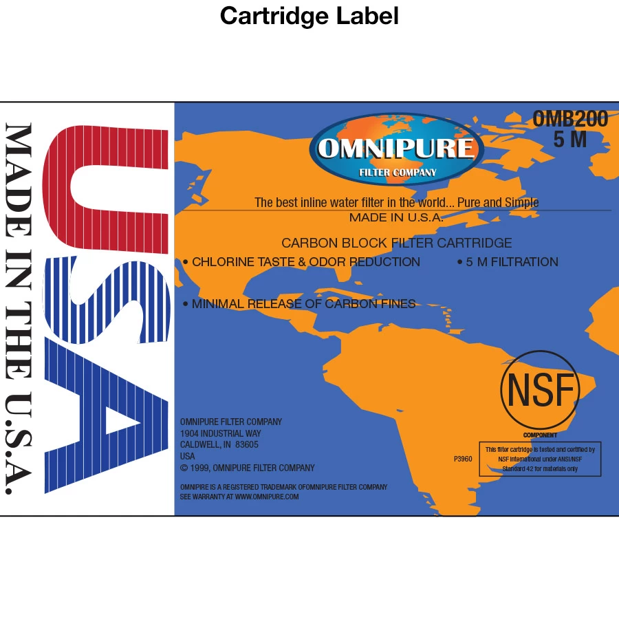 Omnipure OMB200-5M, Carbon Block Cartridge 2 Omnipure OMB200-5M, Carbon Block Cartridge - Image 2