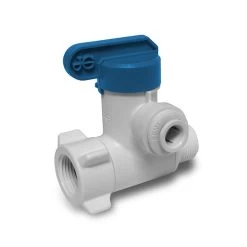 John Guest Plastic Angle Stop Adaptor Valve 3/8″ Male Compression X 3/8″ Female Compression X 3/8″ Tube