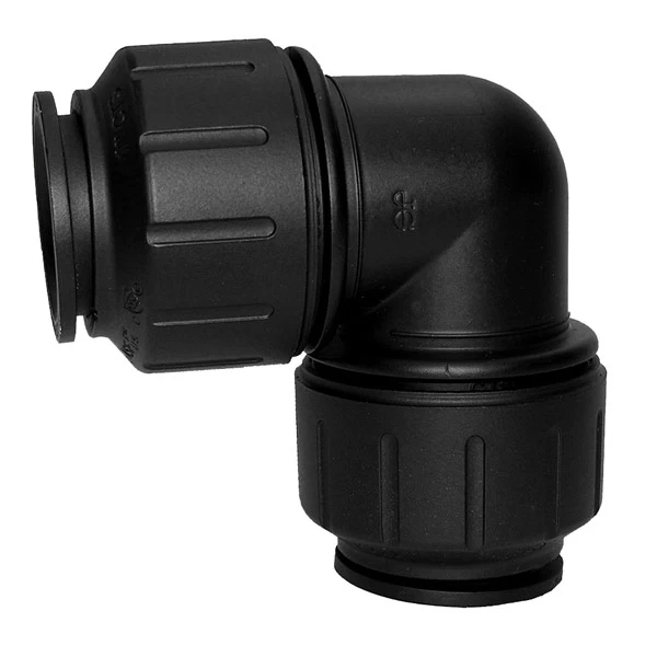 John Guest 3/4″ CTS Union Elbow (Black Polypropylene) 1 John Guest 3/4″ CTS Union Elbow (Black Polypropylene)