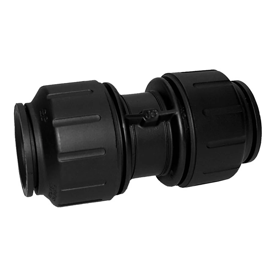 John Guest 3/4″ CTS (OD) Straight Union Connector (Black Polypropylene) 1 John Guest 3/4″ CTS (OD) Straight Union Connector (Black Polypropylene)