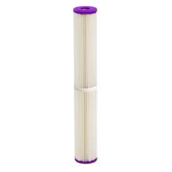 Harmsco Poly-Pleat 20″ X 2-1/2″, 1 Micron Pleated Sediment Cartridge (3.5 GPM, 7 Sq Ft Media)