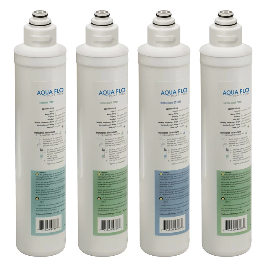 Reverse Osmosis Home System 50 GPD, Aqua Flo Quick-Change, Hydrotech QCRO4V-50 2 Reverse Osmosis Home System 50 GPD, Aqua Flo Quick-Change, Hydrotech QCRO4V-50 - Image 2