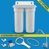 Dual Stage Under-sink Filter System With Faucet (H2O UCF-02-JG)
